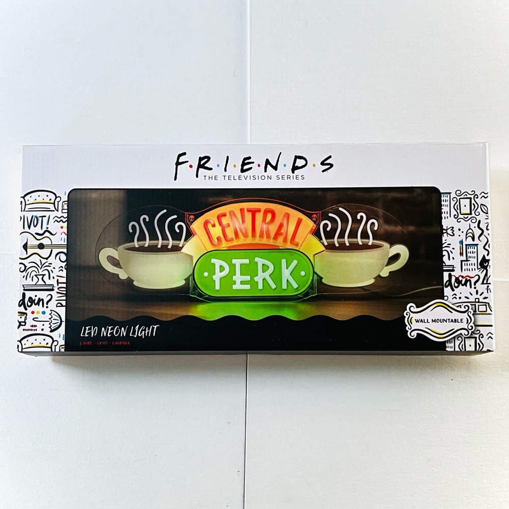FRIENDS TV SERIES — CENTRAL PERK LED NEON LIGHT SIGN WALL MOUNTABLE, COFFEE SHOP - Picture 3 of 7
